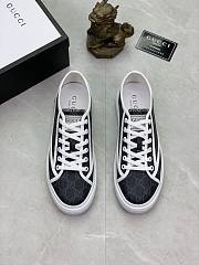 Gucci Low Top Men's Shoes Black - 1