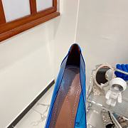 Amina Muaddi High Heels Blue 9.5 cm - 5