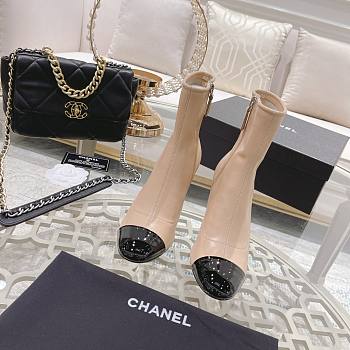 Chanel Beige Boots 7.5 cm