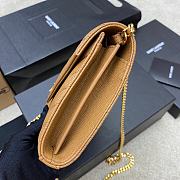 YSL Chain Bag Beige Bag Size 22.5x14x4 cm - 5