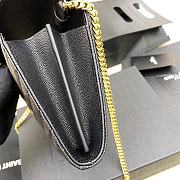 YSL Chain Bag Black Gold Hardware Bag Size 22.5x14x4 cm - 2