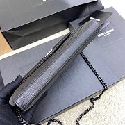YSL Chain Bag Black Hardware Bag Size 22.5x14x4 cm - 6