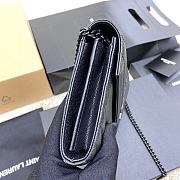 YSL Chain Bag Black Hardware Bag Size 22.5x14x4 cm - 5