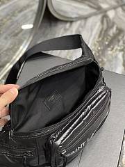 YSL Nylon Waist Bag Black Size 24×16 cm - 3