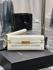 YSL Manhattan Clutch White Size 31x14x3 cm - 1