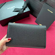 YSL Kate Small Black Leather Gold Hardware Size 20 x 12.5 x 2.5 cm - 5