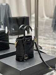 YSL Mini Tote Shopping Bag Black Size 18x17x8 cm - 5