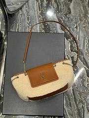 YSL Saint Laurent Nolita Nano Shearling Mini Bag Size 18x13x6 cm - 5