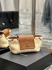 YSL Saint Laurent Nolita Nano Shearling Mini Bag Size 18x13x6 cm - 4