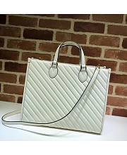 Gucci GG Marmont Top-Handle Tote Bag White Size 35 x 28 x 14 cm - 4