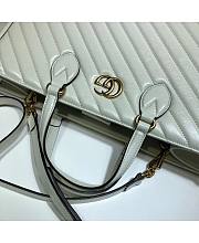 Gucci GG Marmont Top-Handle Tote Bag White Size 35 x 28 x 14 cm - 2