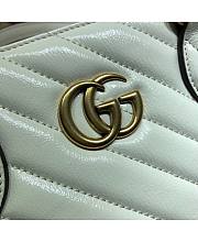 Gucci GG Marmont Top-Handle Tote Bag White Size 35 x 28 x 14 cm - 3