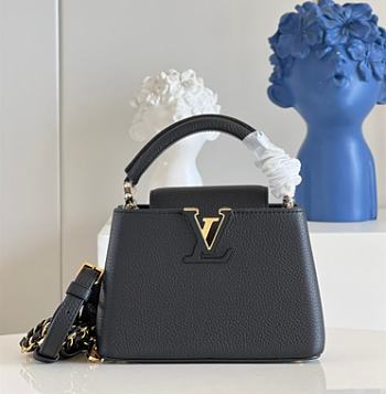 Louis Vuitton Capucines Mini Black Size 21 x 14 x 8 cm