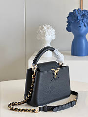 Louis Vuitton Capucines Mini Black Size 21 x 14 x 8 cm - 5