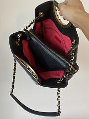 Chanel Shopping Bag Black Size 27x30x12 cm - 5