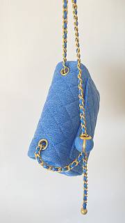 Chanel Flap Bag Mini Denim Size 17 cm - 5