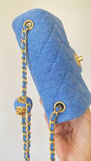 Chanel Flap Bag Mini Denim Size 17 cm - 2