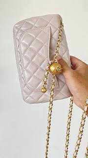 Chanel Flap Bag Lambskin Ball Gold Pink Size 20 cm - 2
