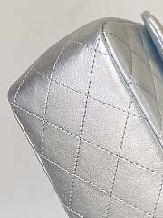 Chanel Flap Bag Mini Silver Size 17 cm - 6