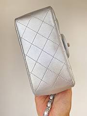 Chanel Flap Bag Mini Silver Size 17 cm - 2