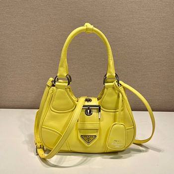Prada Moon Handbags Yellow 1BA381 Size 22.5 x 16 x 7.5 cm