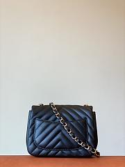 Chanel Flap Bag Lambskin Mini Black Size 17 cm - 6
