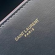 YSL Saint Laurent Cassandra Mini Top Handle Bag In Black Leather Size 20 x 16 x 7.5 cm - 6