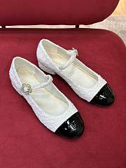 Chanel Tweed Shoes White - 4