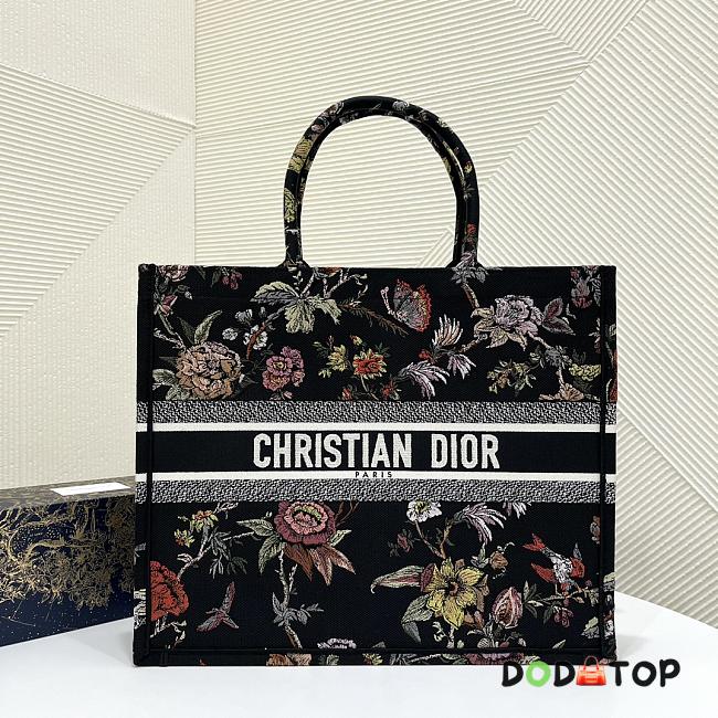 Dior Book Tote Bag Large Flower Size 42 x 18 x 35 cm - 1