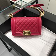 Chanel Boy Bag Caviar Pink Size 20 cm - 1