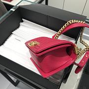 Chanel Boy Bag Caviar Pink Size 20 cm - 2