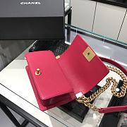 Chanel Boy Bag Caviar Pink Size 20 cm - 4