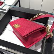 Chanel Boy Bag Caviar Pink Gold Hardware Size 25 cm - 6