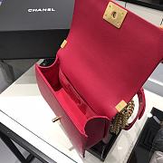 Chanel Boy Bag Caviar Pink Gold Hardware Size 25 cm - 5