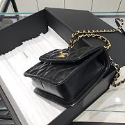 Chanel Tofu Black Bag Size 19 cm - 5