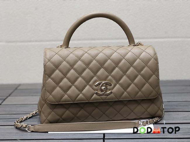 Chanel Coco Handle Bag Dark Beige Size 29 cm - 1