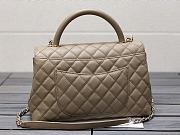 Chanel Coco Handle Bag Dark Beige Size 29 cm - 3