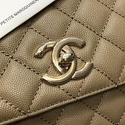 Chanel Coco Handle Bag Dark Beige Size 29 cm - 5