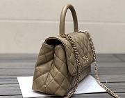 Chanel Coco Handle Bag Dark Beige Size 23 cm - 6