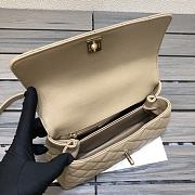 Chanel Coco Handle Bag Dark Beige Size 23 cm - 3