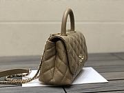 Chanel Coco Handle Bag Dark Beige Size 19 cm - 3