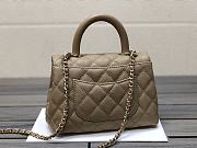 Chanel Coco Handle Bag Dark Beige Size 19 cm - 2