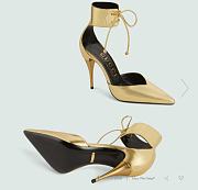 Gucci Women's high heel metallic pump 105mm - 5