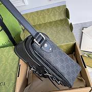 Gucci GG Messenger Bag Beige Ebony GG Supreme Canvas Leather Size 28 x 24 x 8.5 cm - 6
