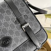 Gucci GG Messenger Bag Beige Ebony GG Supreme Canvas Leather Size 28 x 24 x 8.5 cm - 5