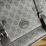 Gucci GG Messenger Bag Beige Ebony GG Supreme Canvas Leather Size 28 x 24 x 8.5 cm - 4