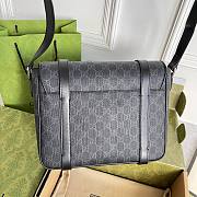 Gucci GG Messenger Bag Beige Ebony GG Supreme Canvas Leather Size 28 x 24 x 8.5 cm - 2