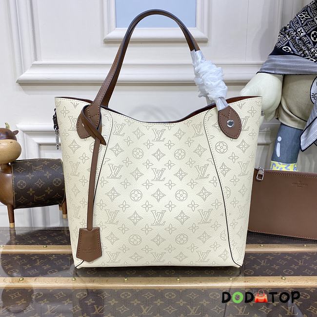 Louis Vuitton Lu Hina Medium Handbag White Brown Size 46 x 29.5 x 17 cm - 1