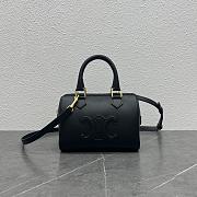 Celine Small Boston In Triomphe Canvas Black Size 19.5 × 14 × 7.5 cm - 1