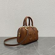 Celine Small Boston In Triomphe Canvas Brown Size 19.5 × 14 × 7.5 cm - 4